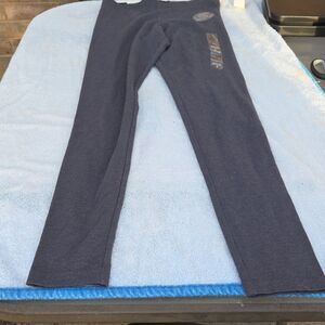 Aeropostale Dark Gray High Rise Ankle Leggings Women's S Cotton Blend